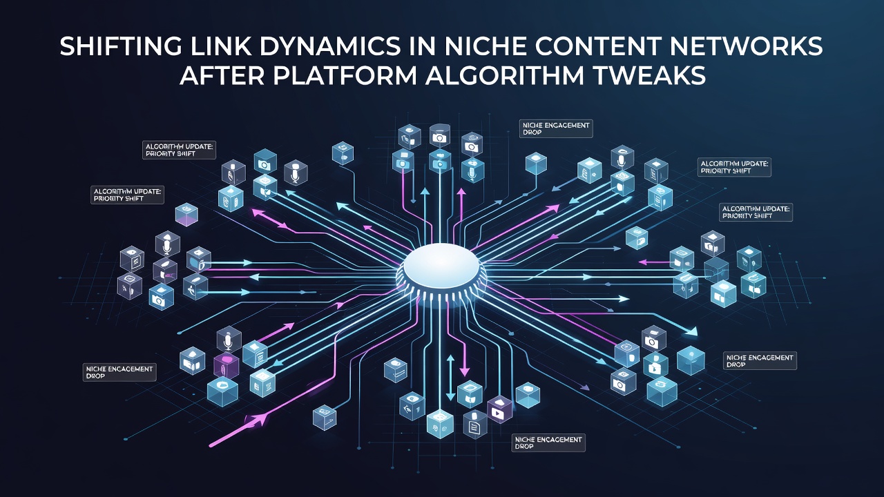 Shifting Link Dynamics in Niche Content Networks After Platform Algorithm Tweaks